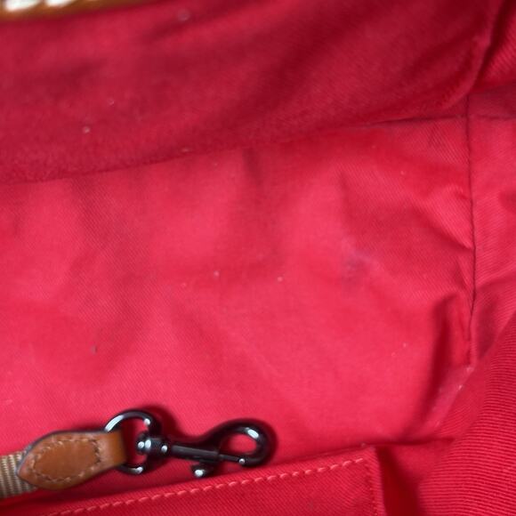 Dooney & Bourke Large Flynn Bag Honey Suede Gently Used Rare Retired Tote Bucket - Picture 7 of 14